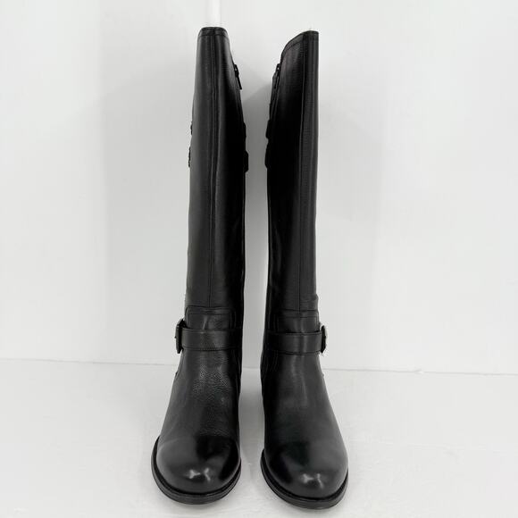Naturalizer Womens Jessie Knee High Boots US 8 M WC EU 38.5 Black Leather NIB - Picture 6 of 11